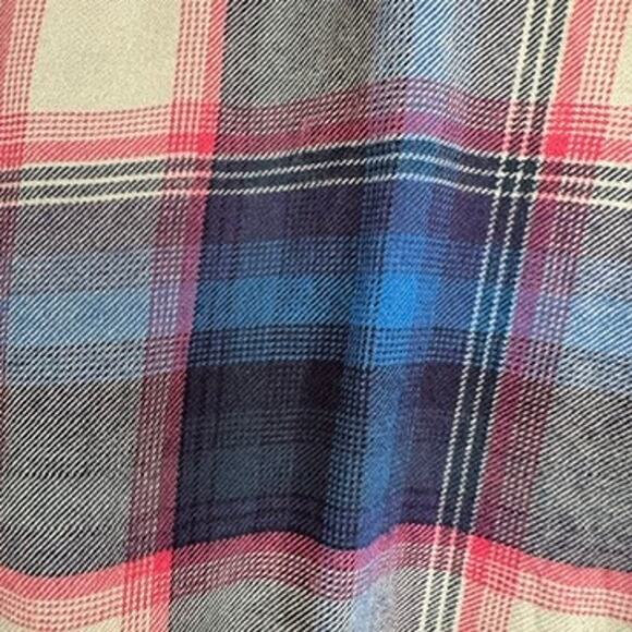 GAP Pendleton Plaid Shirt Button Front Long Sleeve Women's SMALL Blue Pink - Picture 7 of 10